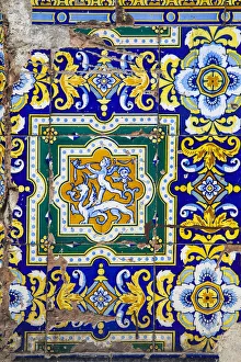 Cuba, Havana, Havana Vieje, Wall tiles Cuba, Havana, Havana Vieje, Wall tiles