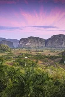 Images Dated 11th December 2016: Cuba, Pinar del Rio Province, Vinales, View of Vinales valley