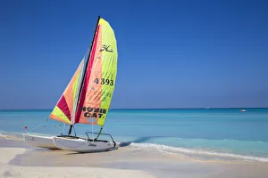 Cuba, Varadero, Catamaran on Varadero beach Cuba, Varadero, Catamaran on Varadero beach