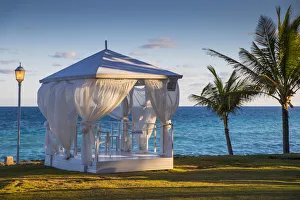 Cuba, Varadero, Massage gazebo in garden of Melia Varadero Hotel Cuba, Varadero, Massage gazebo in garden of Melia Varadero Hotel