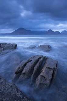 Images Dated 15th November 2012: The Cuillin mountains from the shores of Elgol, Isle of Skye, Scotland. Winter (November)