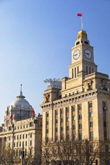Customs House and former HSBC Building on the Bund, Shanghai, China Customs House and former HSBC Building on the Bund, Shanghai, China