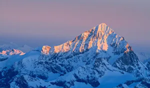 Dent Blanche at sunrise from Gniffetti peaks, Swiss Alps Dent Blanche at sunrise from Gniffetti peaks, Swiss Alps