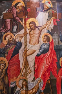 Descent from the Cross icon, Palekh, Ivanovo region, Russia Descent from the Cross icon, Palekh, Ivanovo region, Russia