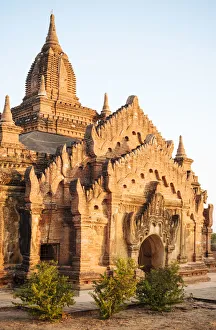Deserted Temple at dusk, Bagan, Mandalay Region, Myanmar Deserted Temple at dusk, Bagan, Mandalay Region, Myanmar