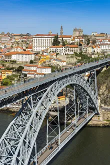 Dom Luis I bridge and city skyline, Porto, Portugal Dom Luis I bridge and city skyline, Porto, Portugal