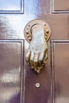Door knocker, Shoreditch, London, England, Uk Door knocker, Shoreditch, London, England, Uk