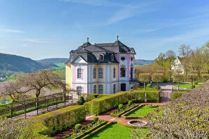 Thuringen Gallery: Dornburger Schloesser - Rococo castle and castle garden, Dornburg Castles, Saale valley