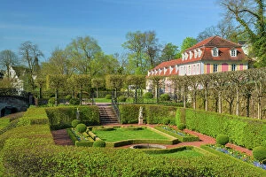 Thuringen Gallery: Dornburger Schl√∂sser - Rococo castle and castle garden, Dornburg Castles, Saale valley