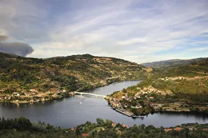 The Douro river at Porto Antigo, Cinfaes do Douro. Portugal The Douro river at Porto Antigo, Cinfaes do Douro. Portugal