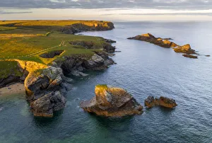 Dramatic North Cornish coast near Porthcothan, Cornwall, England. Summer (August) 2020 Dramatic North Cornish coast near Porthcothan, Cornwall, England. Summer (August) 2020
