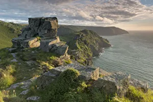 Dramatic North Devon coast at Valley of Rocks, Exmoor National Park, Devon, England Dramatic North Devon coast at Valley of Rocks, Exmoor National Park, Devon, England