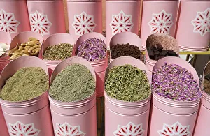 Medina of Marrakesh Gallery: Dried plants for sale in the souk of Marrakech. Morocco