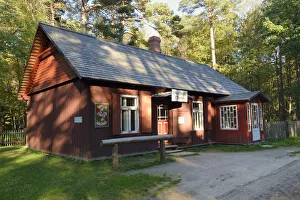 Drugstore from an old village. Estonian Open Air Museum, Rocca al Mare. Tallinn, Estonia Drugstore from an old village. Estonian Open Air Museum, Rocca al Mare. Tallinn, Estonia