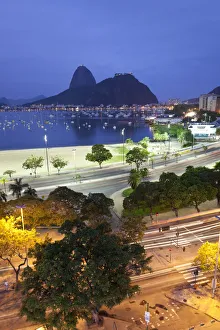 Dusk, Sugarloaf Mountain, Botafogo Bay, Rio de Janeiro, Brazil Dusk, Sugarloaf Mountain, Botafogo Bay, Rio de Janeiro, Brazil