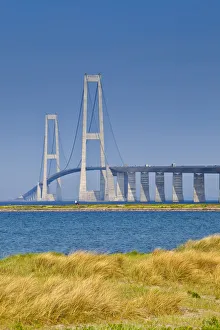 The East Bridge as seen from Korsor, Denmark The East Bridge as seen from Korsor, Denmark