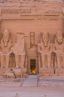 Nubian Monuments from Abu Simbel to Philae Collection: Egypt, Abu Simbel, The Great Temple, known as Temple of Ramses II