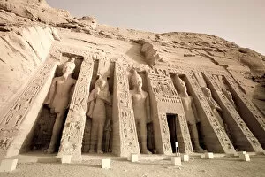 Nubian Monuments from Abu Simbel to Philae Collection: Egypt, Abu Simbel, Temple of Nefertari and Hathor