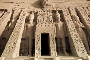 Lake Nasser Gallery: Egypt, Abu Simbel, Temple of Nefertari and Hathor