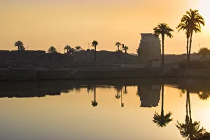 Egypt, Luxor, Karnak Temple, Sacred Lake Egypt, Luxor, Karnak Temple, Sacred Lake