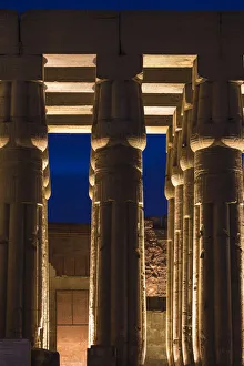 Egypt, Luxor, Luxor Temple, The Colonnade Egypt, Luxor, Luxor Temple, The Colonnade