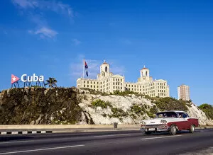 El Malecon and Hotel Nacional, Havana, La Habana Province, Cuba