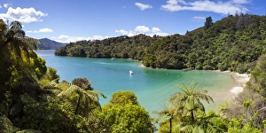 Elevated view over Picturesque Bay in Idyllic Kenepuru Sound, Marlborough Sounds Elevated view over Picturesque Bay in Idyllic Kenepuru Sound, Marlborough Sounds