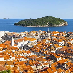 Elevated view over picturesque Stari Grad (Old Town), Dubrovnik, Dalmatia, Croatia Elevated view over picturesque Stari Grad (Old Town), Dubrovnik, Dalmatia, Croatia