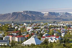 Elevated view across Reykjavic, Iceleand Elevated view across Reykjavic, Iceleand