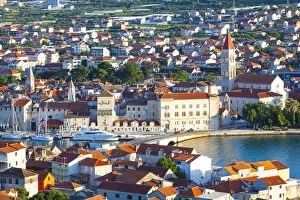 Related Images Collection: Elevated view over Stari Grad (old town), Trogir, Dalmatia, Croatia