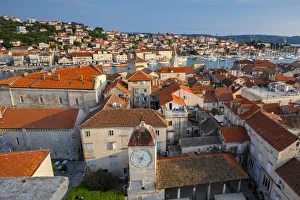 Trogir Gallery: Elevated View Over Trogir, Trogir, Dalmatian Coast, Croatia, Europe