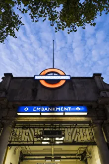 Embankment station, London, England, UK Embankment station, London, England, UK