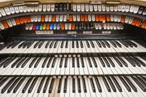England, Devon, Dingles Fairground Heritage Centre, Compton Theatre Organ Keyboard England, Devon, Dingles Fairground Heritage Centre, Compton Theatre Organ Keyboard