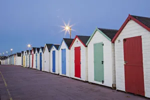 England, Devon, Paignton, Paignton Beach Huts England, Devon, Paignton, Paignton Beach Huts