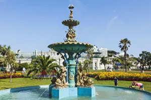 England, Devon, Torquay, The Princess Gardens, Victorian Fountain England, Devon, Torquay, The Princess Gardens, Victorian Fountain