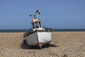 England, Kent, Dungeness, Clinker Fishing Boat England, Kent, Dungeness, Clinker Fishing Boat