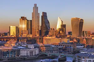 England, London, City of London Skyline showing Modern Skyscrapers England, London, City of London Skyline showing Modern Skyscrapers