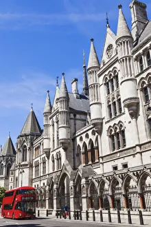 Prints of England, London, City of Westminster, The Strand, High Court of Justice Westminster Prints: High Court of Justice Print, The Strand, London