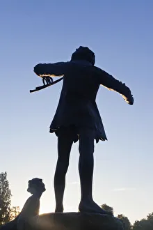 England, London, Hyde Park, Kensington Gardens, Peter Pan Statue England, London, Hyde Park, Kensington Gardens, Peter Pan Statue