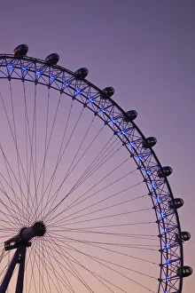 UK Landmarks Prints: England, London, London Eye at Dawn