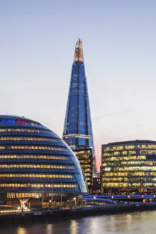 England, London, The Shard and Southwark Area Skyline from Tower Bridge England, London, The Shard and Southwark Area Skyline from Tower Bridge