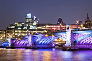 England, London, Southwark Bridge and City Area Skyline England, London, Southwark Bridge and City Area Skyline