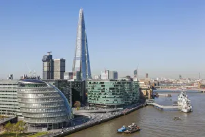 England, London, View of Southwark Skyline from Tower Bridge Walkway England, London, View of Southwark Skyline from Tower Bridge Walkway
