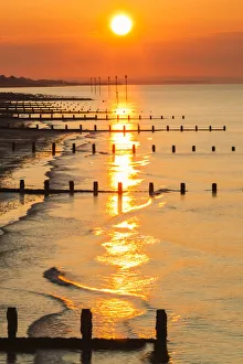 England, West Sussex, Bognor Regis, Sunrise over Bognor Regis Beach England, West Sussex, Bognor Regis, Sunrise over Bognor Regis Beach