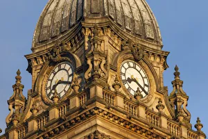 England, Yorkshire, Leeds, Leeds Town Hall, The Town Hall Clock England, Yorkshire, Leeds, Leeds Town Hall, The Town Hall Clock