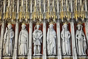 England, Yorkshire, York, York Minster, The Quire Screen depicting The Medieval Kings England, Yorkshire, York, York Minster, The Quire Screen depicting The Medieval Kings