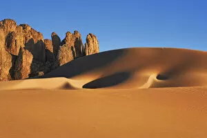 Tassili n'Ajjer Collection: Erosion landscape in Tassili du Hoggar - Algeria, Tassili Hoggar, Tin Akaschaker - Sahara