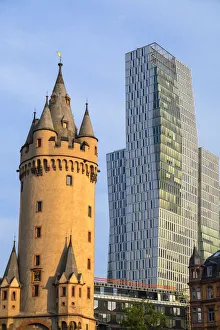 Eschenheimer Tower and Jumeirah Frankfurt Hotel, Frankfurt, Hesse, Germany Eschenheimer Tower and Jumeirah Frankfurt Hotel, Frankfurt, Hesse, Germany