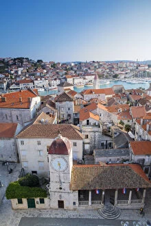 Trogir Gallery: Europe, Balkans, Croatia, Trogir, view from the bell tower of the cathedral of St