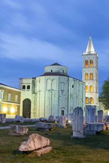 Europe, Croatia, Dalmatia, Zadar, historic centre of town with ruins of the Roman Europe, Croatia, Dalmatia, Zadar, historic centre of town with ruins of the Roman